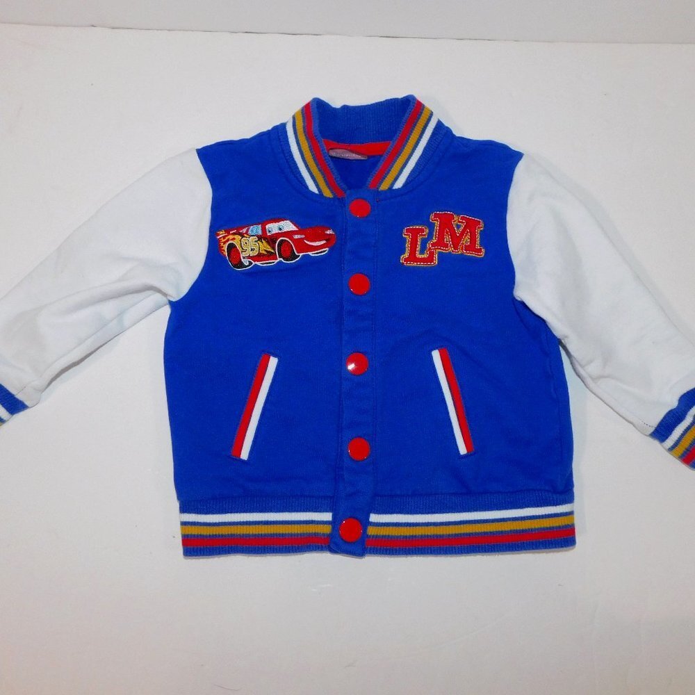 Disney Cars Lightning McQueen months Varsity Style Jacket  Baby Boys 12 - 18